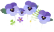 Blue pansy flowers icon.png