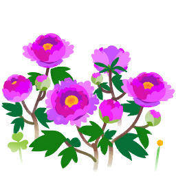 File:Blue peony flowers icon.png
