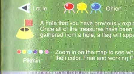 The radar page in the US Pikmin 2 instruction manual.