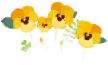 File:Yellow pansy flowers icon.png