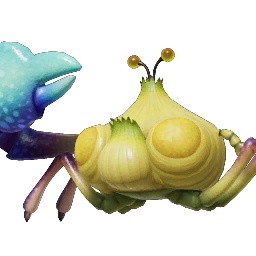 Icon for the Peckish Aristocrab, from Pikmin 4's Piklopedia.