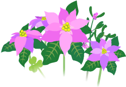 File:Blue poinsettia flowers icon.png