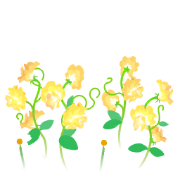 File:Yellow sweet pea flowers icon.png