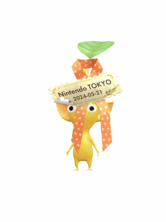 File:PB Yellow Pikmin Present Sticker Gold.gif