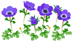 File:Blue windflower flowers icon.png