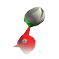 The icon for a Red Pikmin on the bud stage.