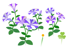File:Blue petunia flowers icon.png