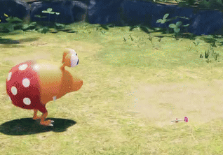 Bulborb eats a White Pikmin and dies.