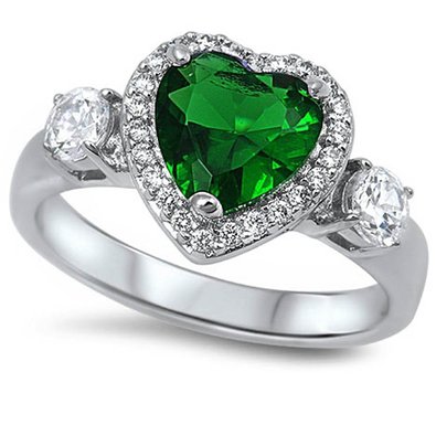 File:Silver ring with green heart.jpg