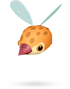 Artwork of a Sparrowhead from Hey! Pikmin.