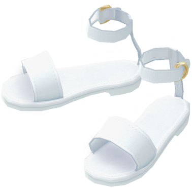 File:PB Mii part Strappy Sandals (White) icon.png