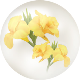 File:Yellow canna lily nectar icon.png