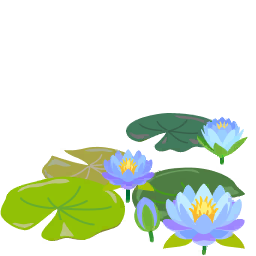 File:Blue water lily flowers icon.png