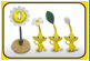 5: Yellow Pellet Posy with three Yellow Pikmin.