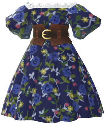 File:PB Mii part Floral Dress (Navy) icon.png