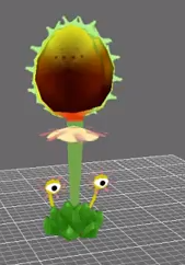 An unused creature in Hey! Pikmin, the Pikutabe.