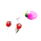 The icon for a White Pikmin on the bud stage.