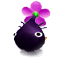 The icon for a Purple Pikmin on the flower stage.