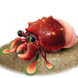 Icon for the Hermit Crawmad, from Pikmin 4&#39;s Piklopedia.