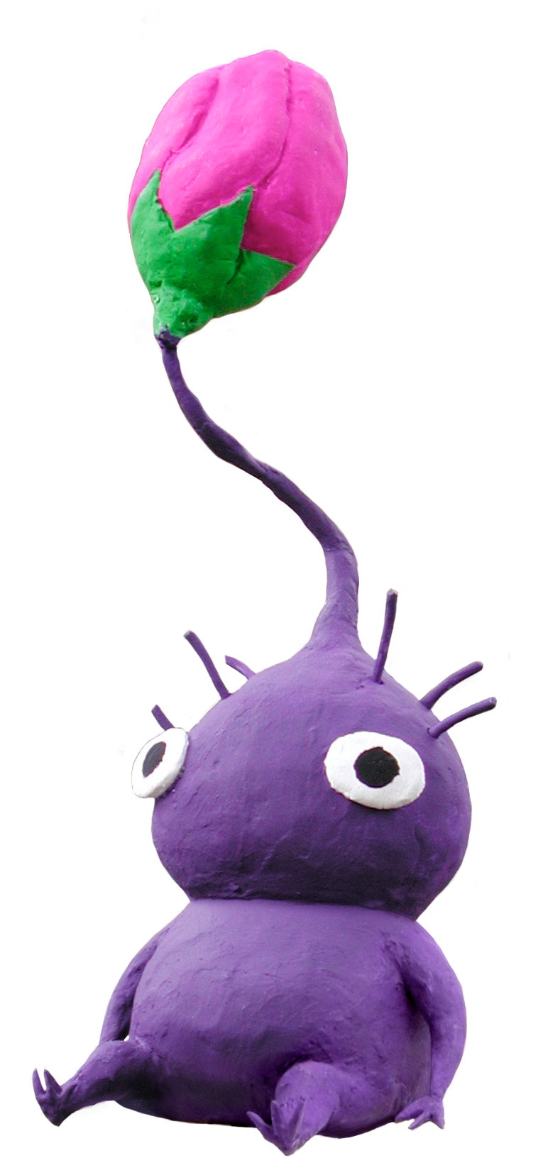 Artwork of a Purple Pikmin sitting down.