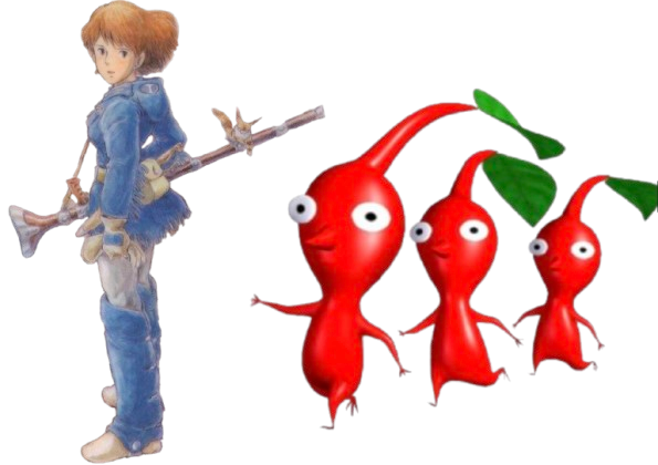 Pikmin following Nausicaä.png