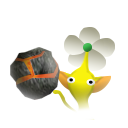 File:Yellow Flower Pikmin Bomb Rock P1S icon.png