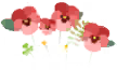 Red pansy flowers icon.png