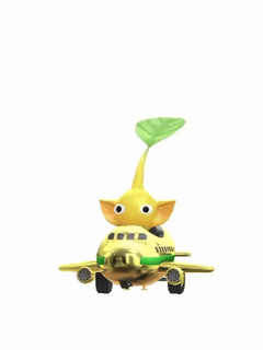 File:PB Yellow Pikmin Golden Airplane.gif