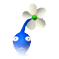 The icon for a Blue Pikmin on the flower stage.