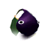 The icon for a Purple Pikmin on the leaf stage.