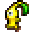 A sprite of a Yellow Pikmin.