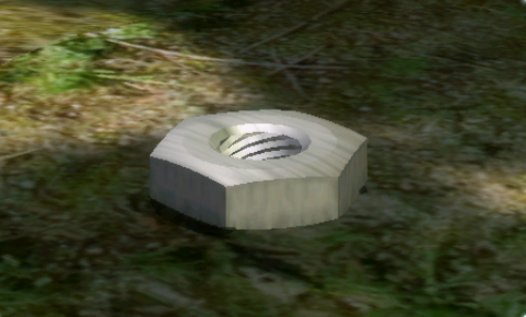 Screenshot of the Adamantine Girdle in Pikmin 2's Treasure Hoard.