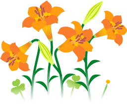 File:Red lily flowers icon.png