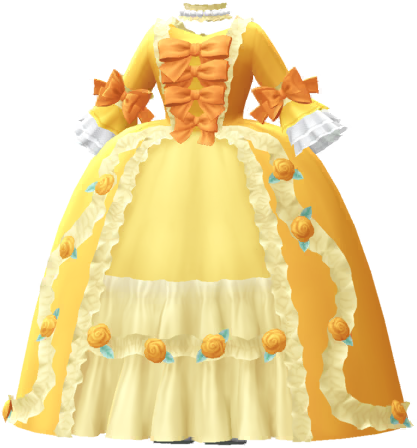 File:PB Mii part Rococo Dress (Yellow) icon.png