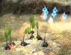 Some Rock Pikmin stuck to the ground while nearby Pikmin of other types got crushed.