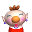 One of the mail icons for Olimar's wife (in her fancier outfit), exhibiting a smile. The internal filename roughly translates to "wife rich person smile 2".