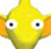 The face of a Yellow Pikmin.