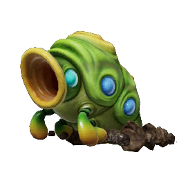 Icon for the Armored Cannon Larva, from Pikmin 4's Piklopedia.