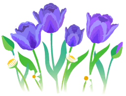 File:Blue parrot tulip flowers icon.png