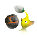 Yellow Bud Pikmin Bomb Rock P1S icon.png