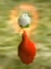A Red Pikmin seed with a bud, possible due to a glitch.