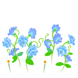 File:Blue sweet pea flowers icon.png