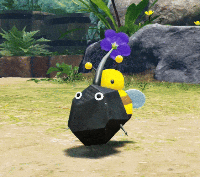 File:P4 Bee-fuddling Rock Pikmin Decopedia animation.gif