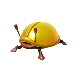 Icon for the Iridescent Glint Beetle, from Pikmin 4's Piklopedia.