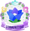 Community Day badge for the October Community Day.