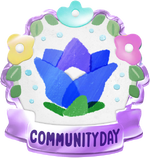 Community Day badge for the October Community Day.