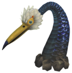 Artwork of a Burrowing Snagret from Pikmin 3.