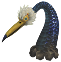 Artwork of a Burrowing Snagret from Pikmin 3.