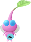 A Winged Roadside Decor Pikmin with Sticker decor from Pikmin Bloom.