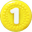 An unofficial edit of an official peice of artwork (File:P4_Red_Pellet_Icon.png), depicting a yellow 1 Pellet.